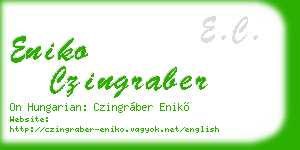 eniko czingraber business card