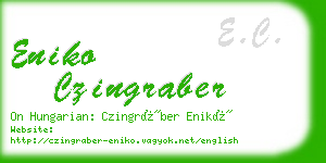 eniko czingraber business card